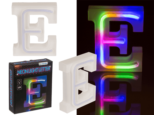 Neon Light Letter, E,  Height: 16 cm, for