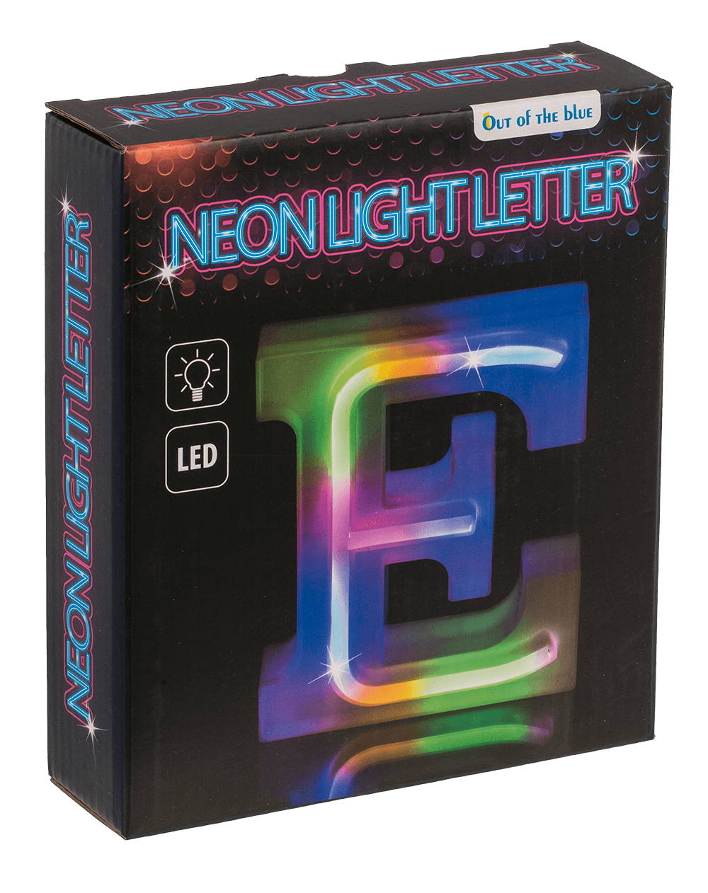 Neon Light Letter, E,  Height: 16 cm, for