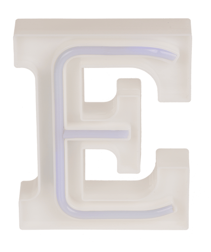 Neon Light Letter, E,  Height: 16 cm, for