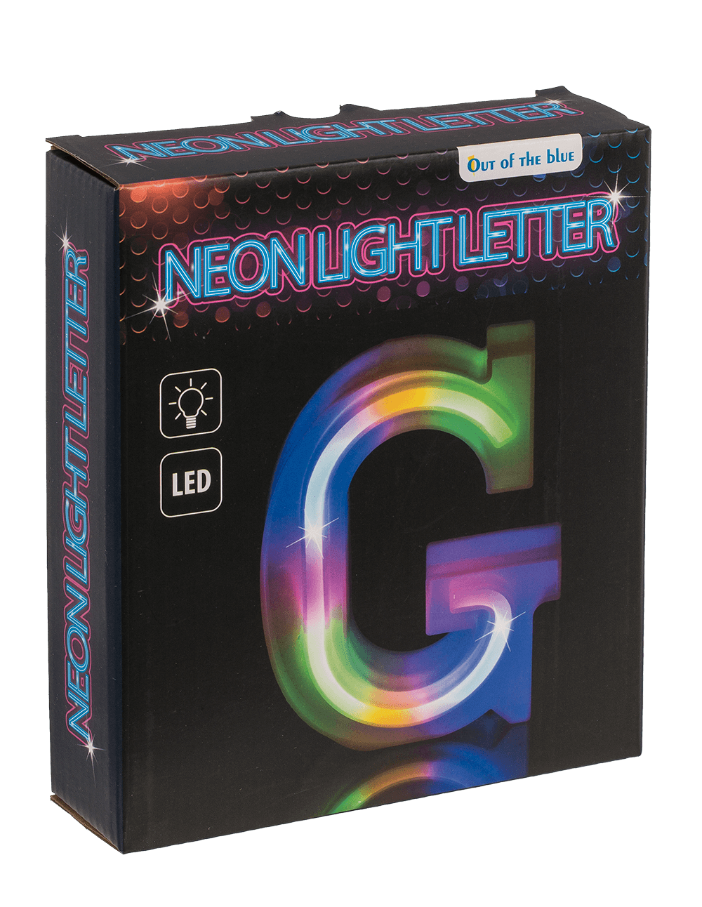 Neon Light Letter,G,  Height: 16 cm, for