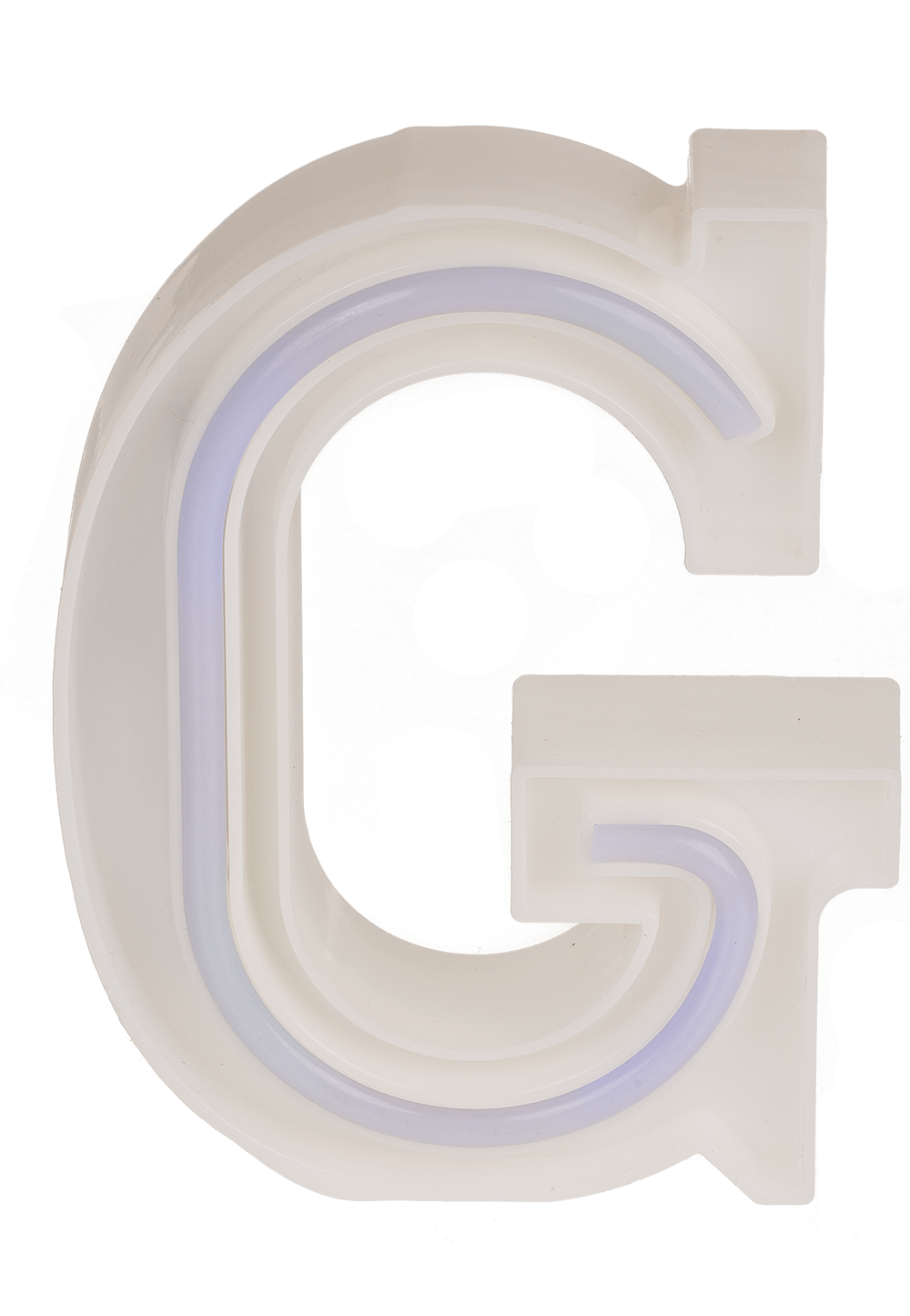 Neon Light Letter,G,  Height: 16 cm, for