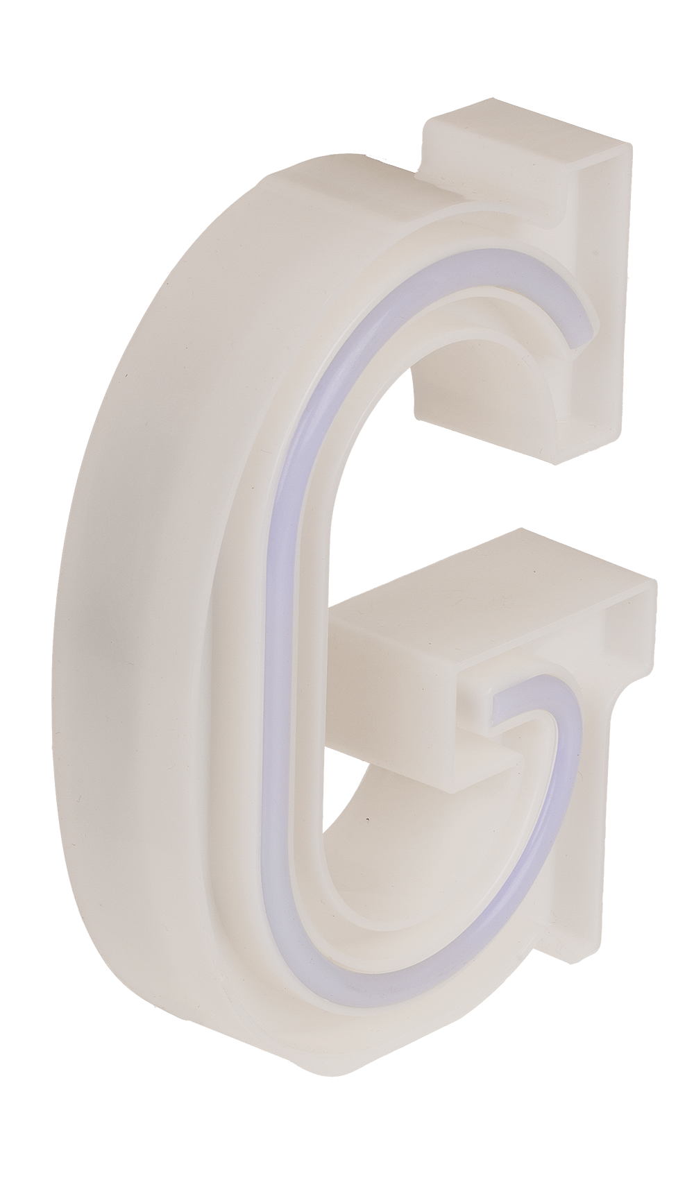 Neon Light Letter,G,  Height: 16 cm, for