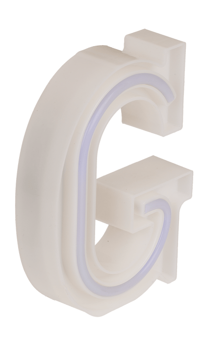 Neon Light Letter,G,  Height: 16 cm, for