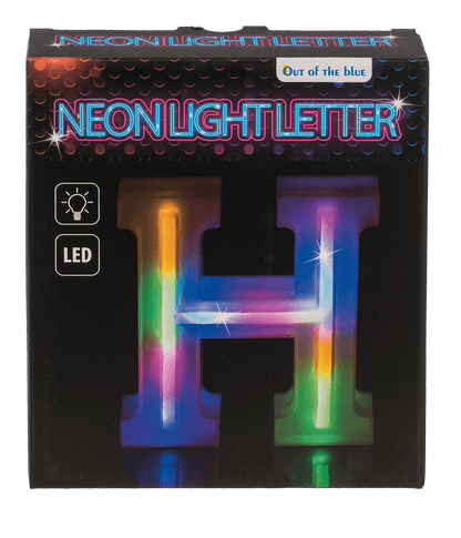 Neon Light Letter; H, Height: 16 cm, for