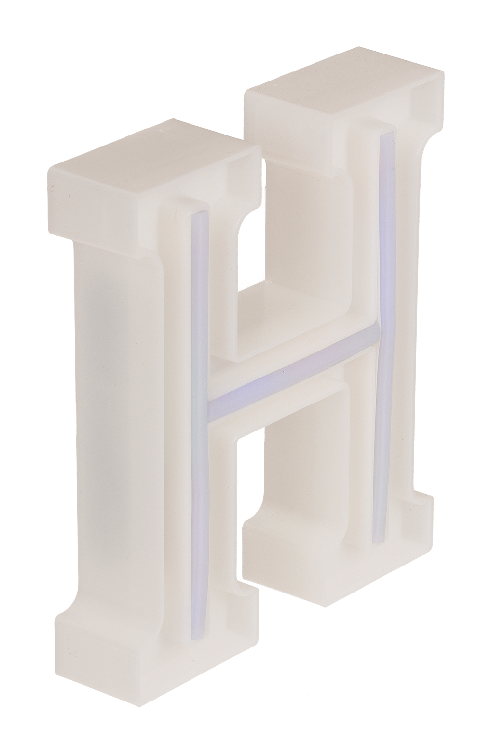 Neon Light Letter; H, Height: 16 cm, for