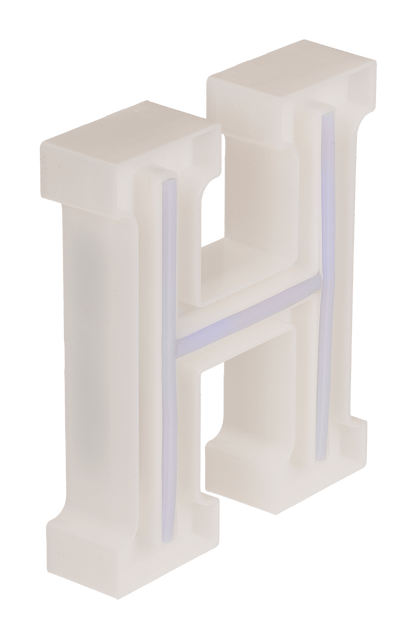 Neon Light Letter; H, Height: 16 cm, for