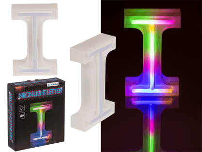 Neon Light Letter; I, Height: 16 cm, for