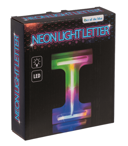 Neon Light Letter; I, Height: 16 cm, for