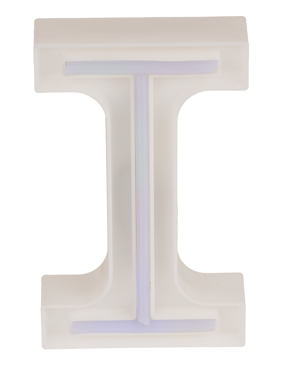 Neon Light Letter; I, Height: 16 cm, for