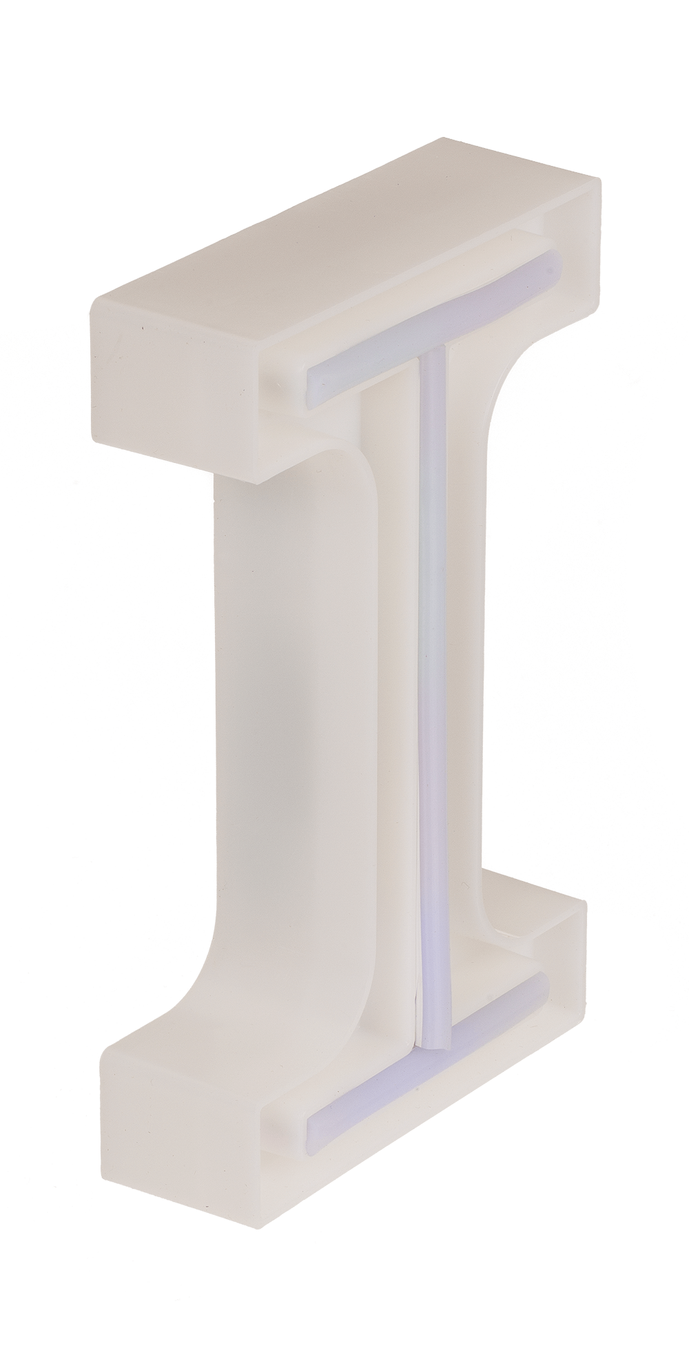 Neon Light Letter; I, Height: 16 cm, for