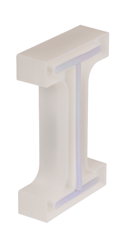 Neon Light Letter; I, Height: 16 cm, for