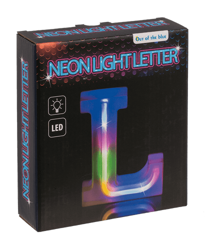 Neon Light Letter, L, Height: 16 cm, for