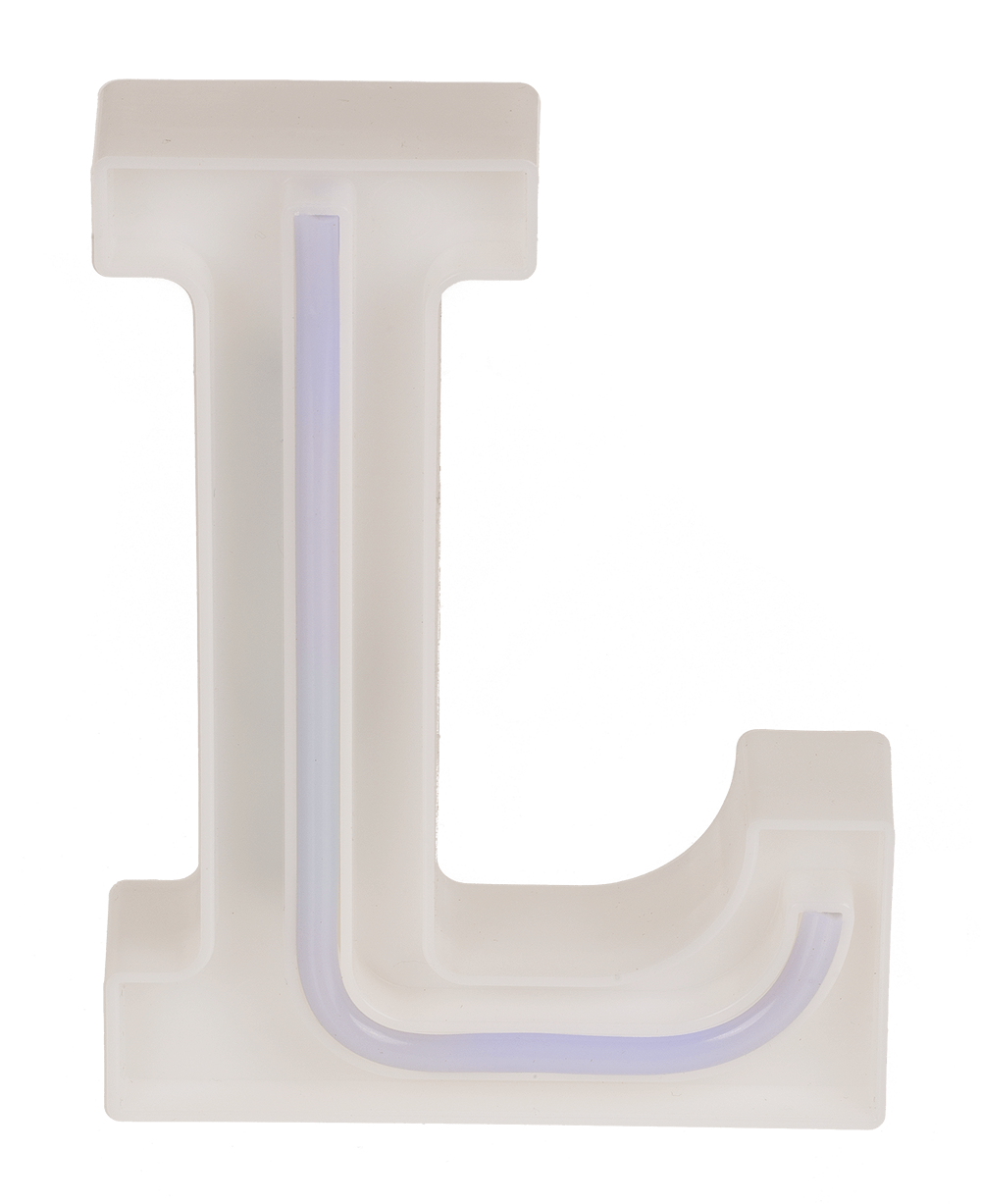 Neon Light Letter, L, Height: 16 cm, for