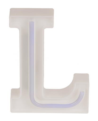 Neon Light Letter, L, Height: 16 cm, for