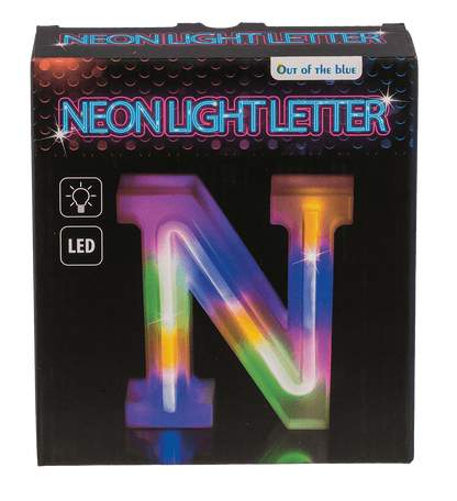 Neon Light Letter, N, Height: 16 cm, for