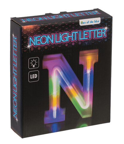 Neon Light Letter, N, Height: 16 cm, for