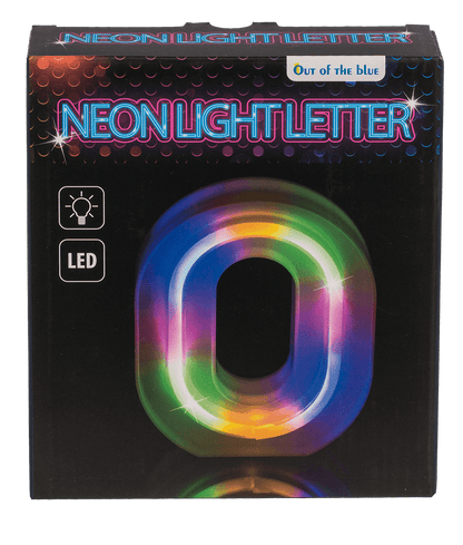 Neon Light Letter, O, Height: 16 cm, for