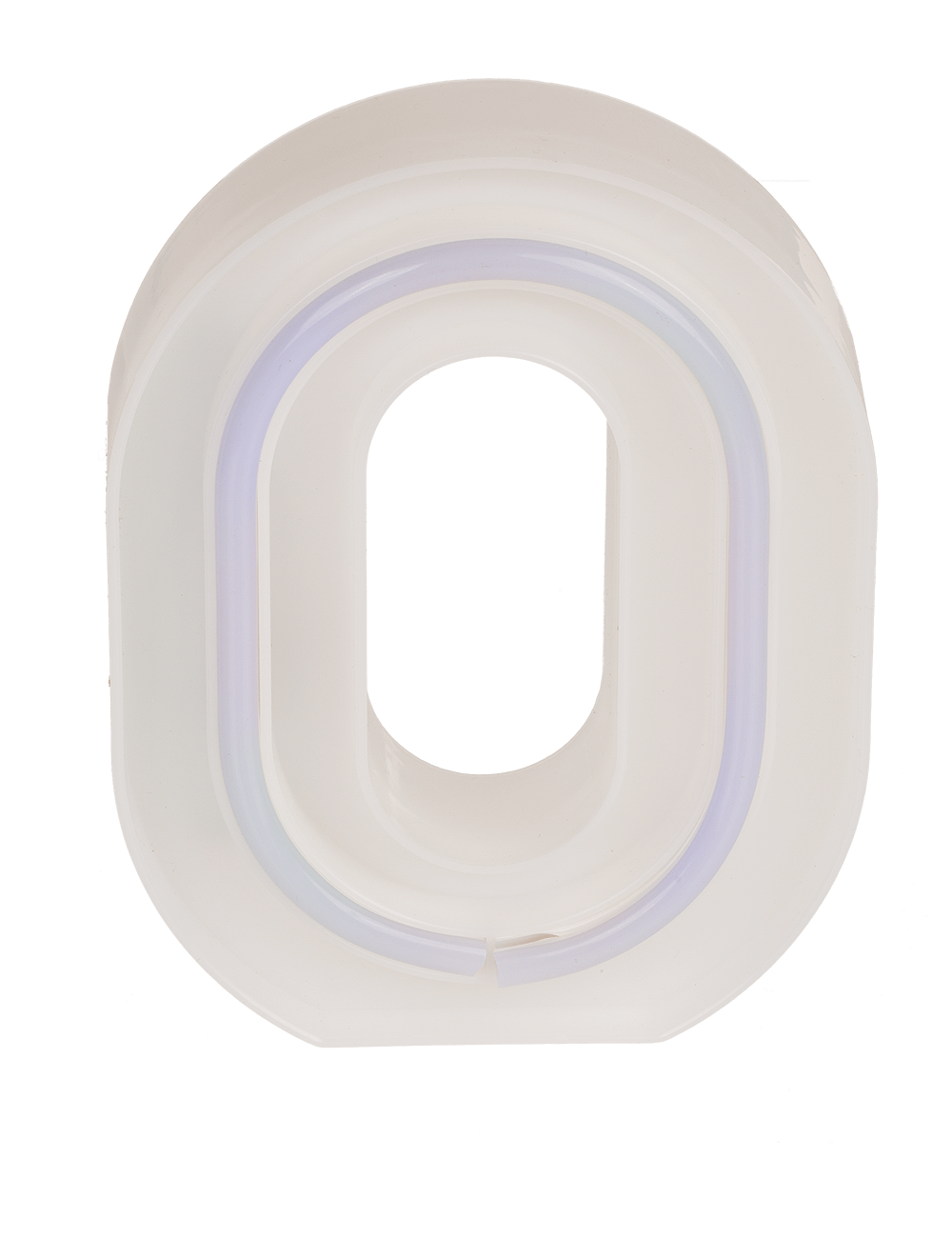 Neon Light Letter, O, Height: 16 cm, for