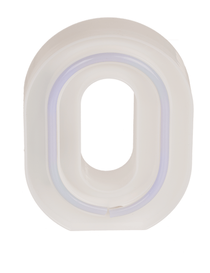 Neon Light Letter, O, Height: 16 cm, for