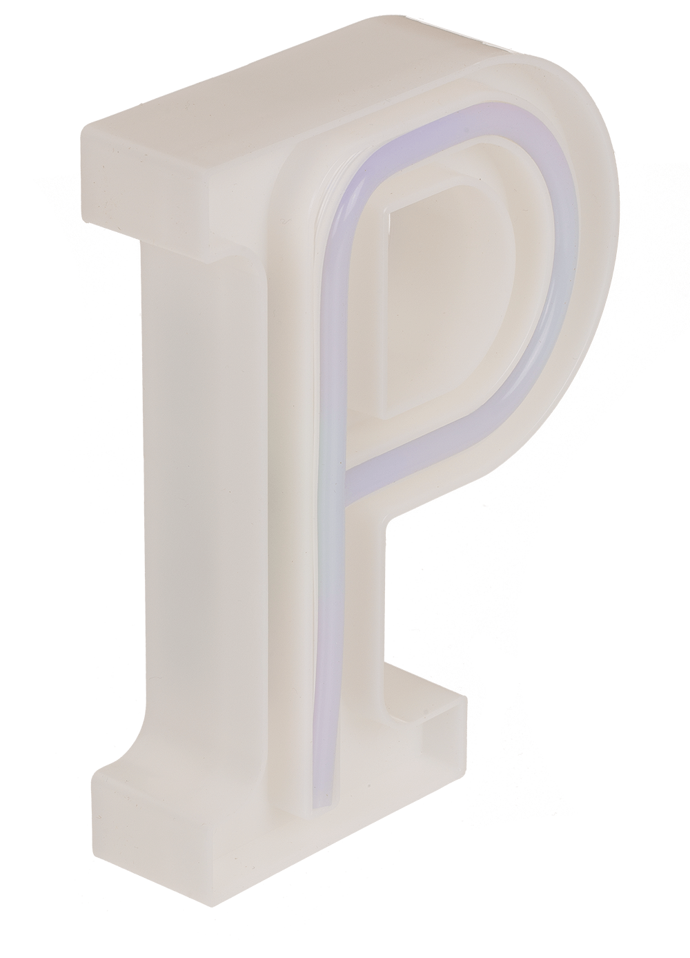 Neon Light Letter, P, Height: 16 cm, for