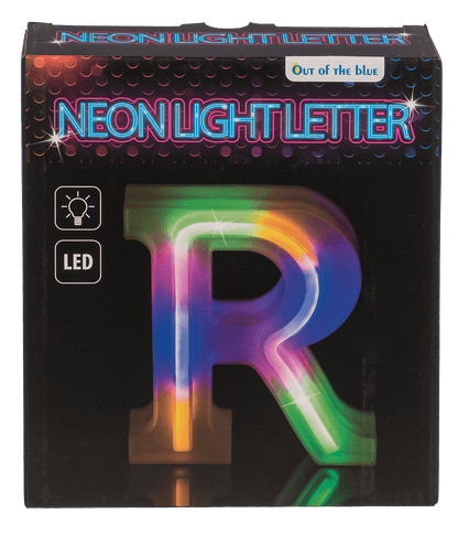 Neon Light Letter, R, Height: 16 cm, for