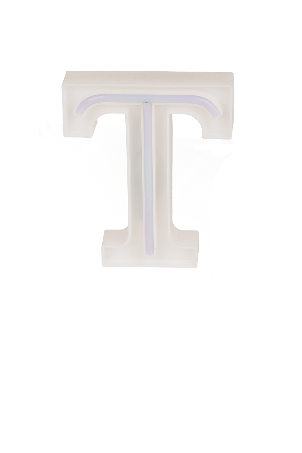 Neon Light Letter,T, Height: 16 cm, for