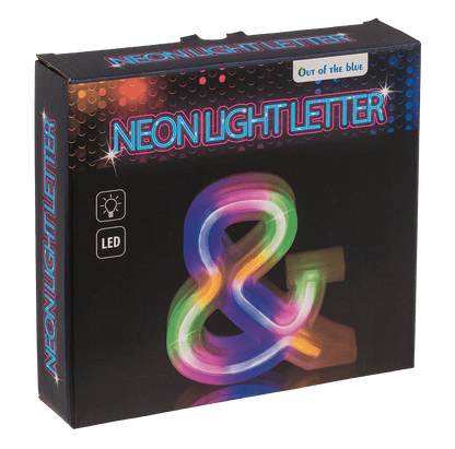 Neon Light Letter; &, Height: 16 cm, for