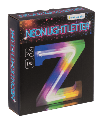 Neon Light Letter, Z , Height: 16 cm, for