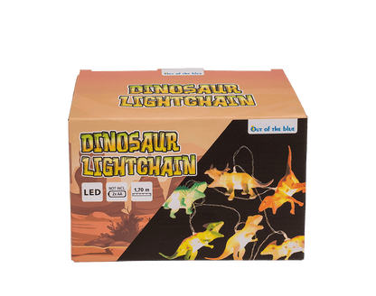 Light chain with 10 LED, Dinosaur,
