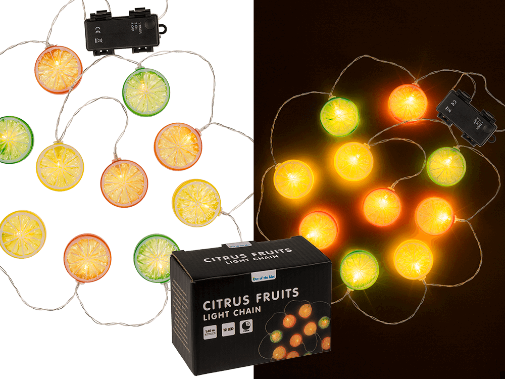 Llight chain Fruits, with 12 LED,