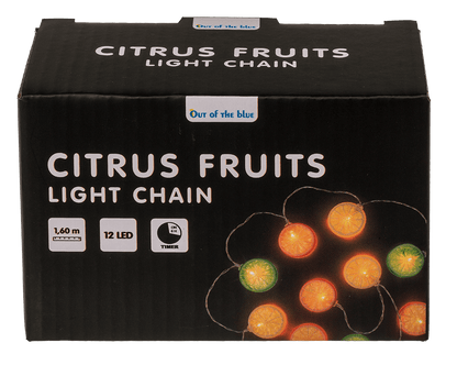 Llight chain Fruits, with 12 LED,