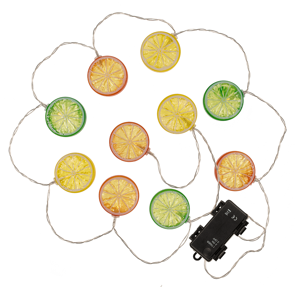 Llight chain Fruits, with 12 LED,