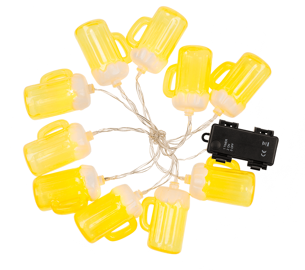 Llight chain, Beer mug, with 10 LED,
