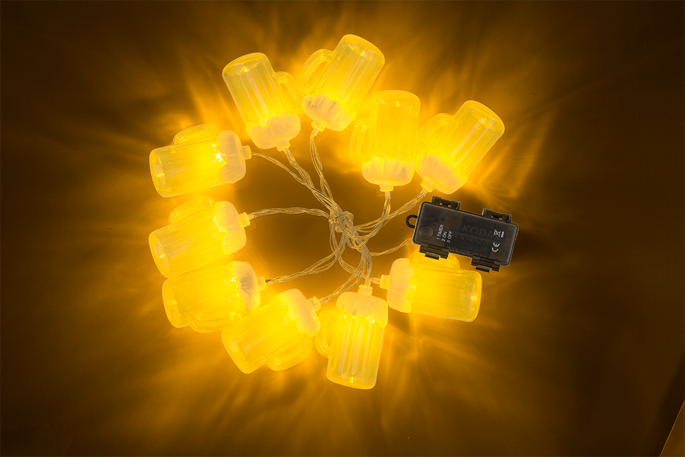 Llight chain, Beer mug, with 10 LED,