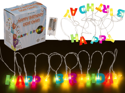 Fairy lights LED "Happy Birthday", L: 1,70 m.,