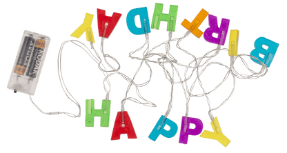 Fairy lights LED "Happy Birthday", L: 1,70 m.,