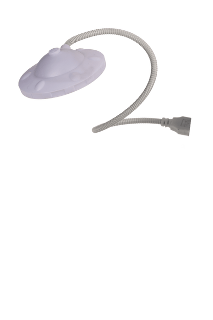 USB LED UFO, ca. 6,5 x 33 cm, with USB cable;