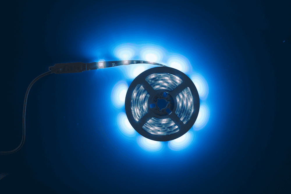 Light strip with colour changing LED,