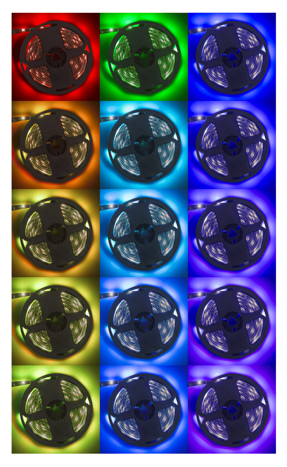 Light strip with colour changing LED,