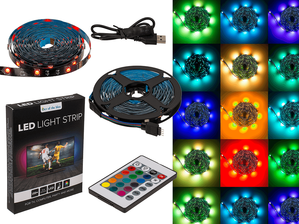 Light strip with colour changing LED,