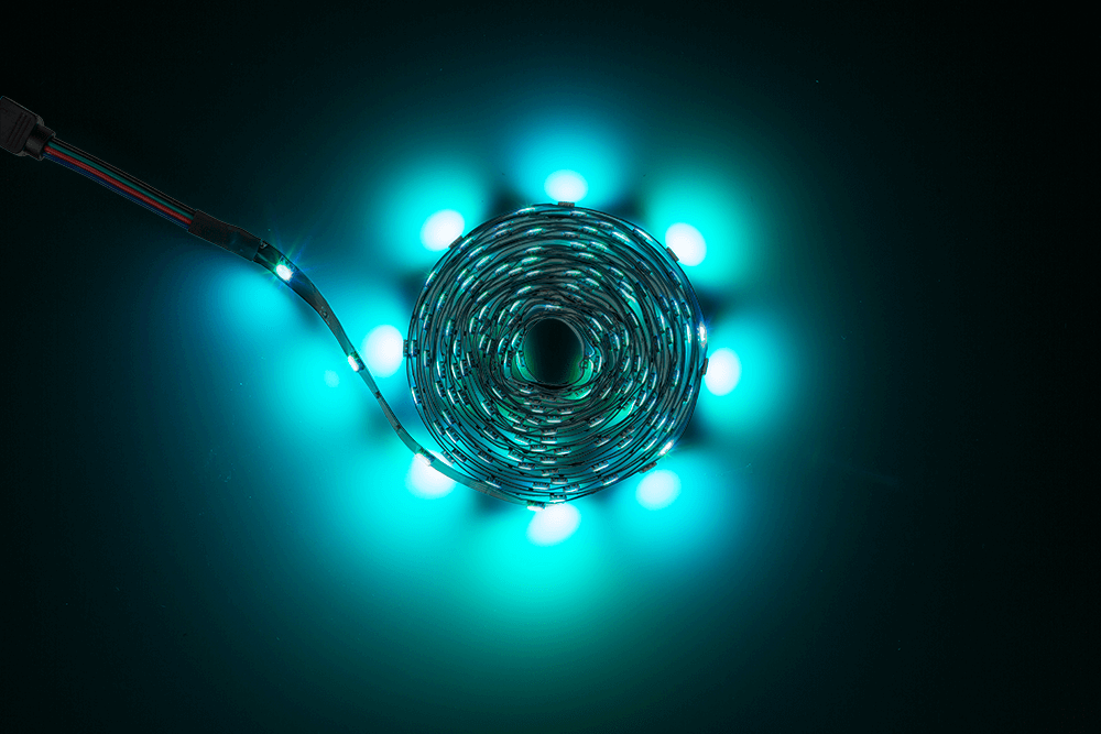 Light strip with colour changing LED,