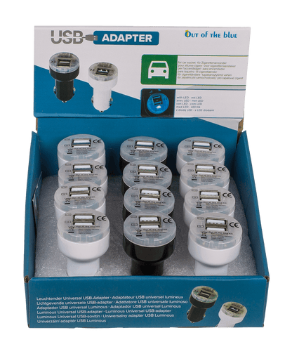 Light up universal USB adapter for car socket,