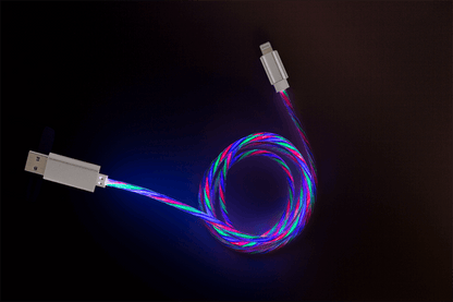 USB fast charging cable for Micro-USB, with LED,