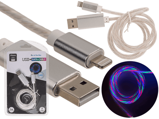 USB fast charging cable for iPhone, with LED,