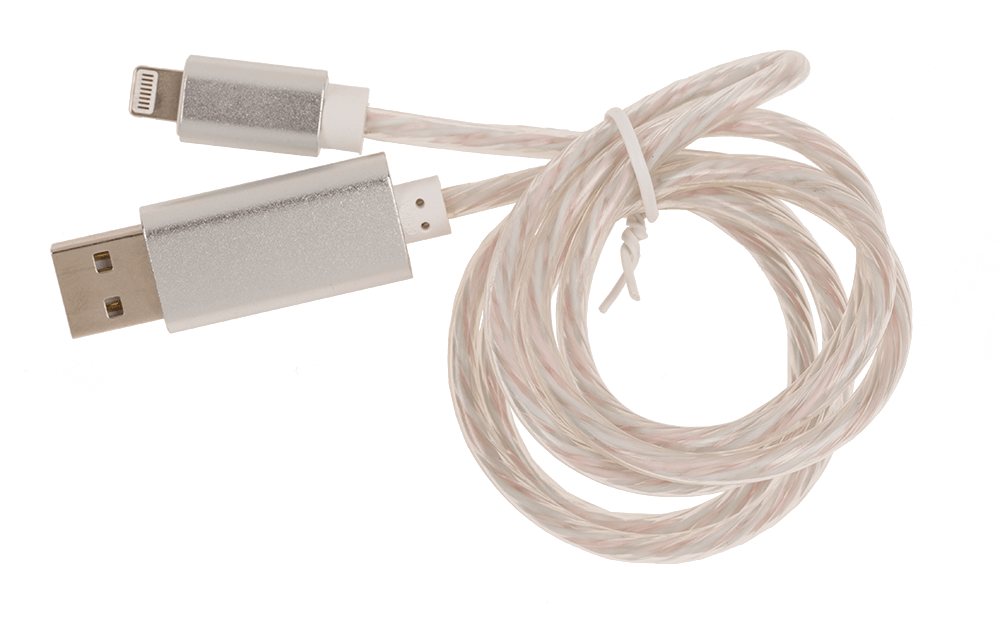 USB fast charging cable for iPhone, with LED,