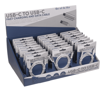 USB-C to USB-C fast charging and data cable, 1 m.,