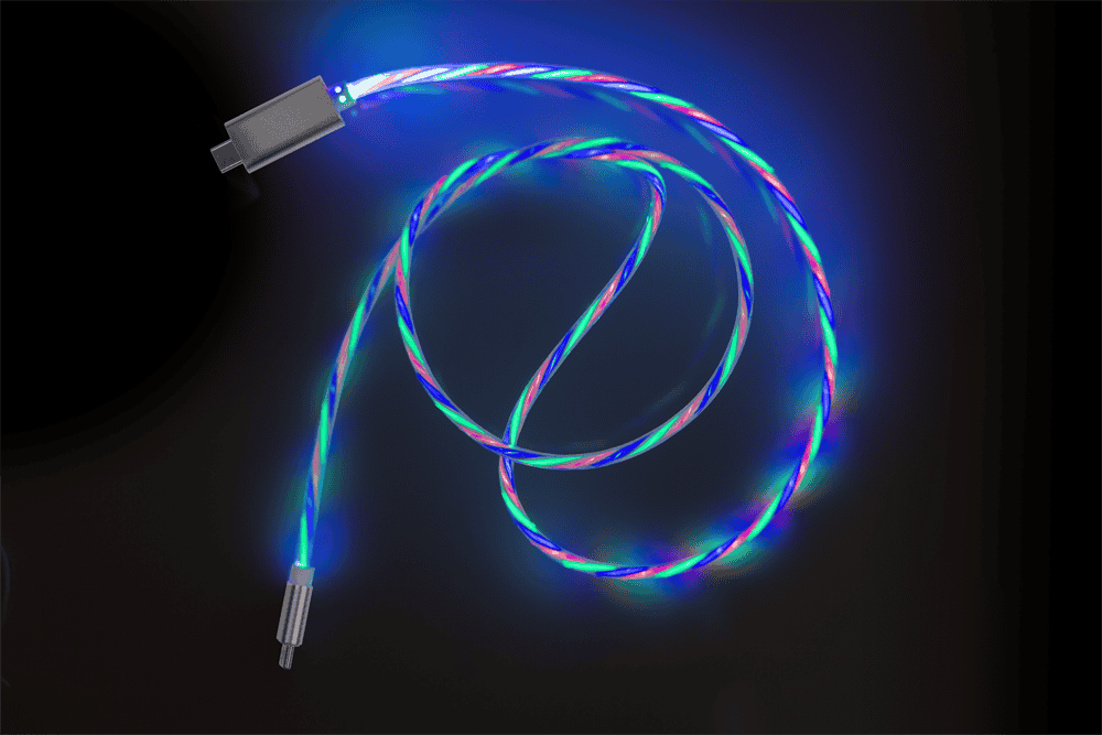 USB-C to USB-C fast charging and data cable, 1 m.,