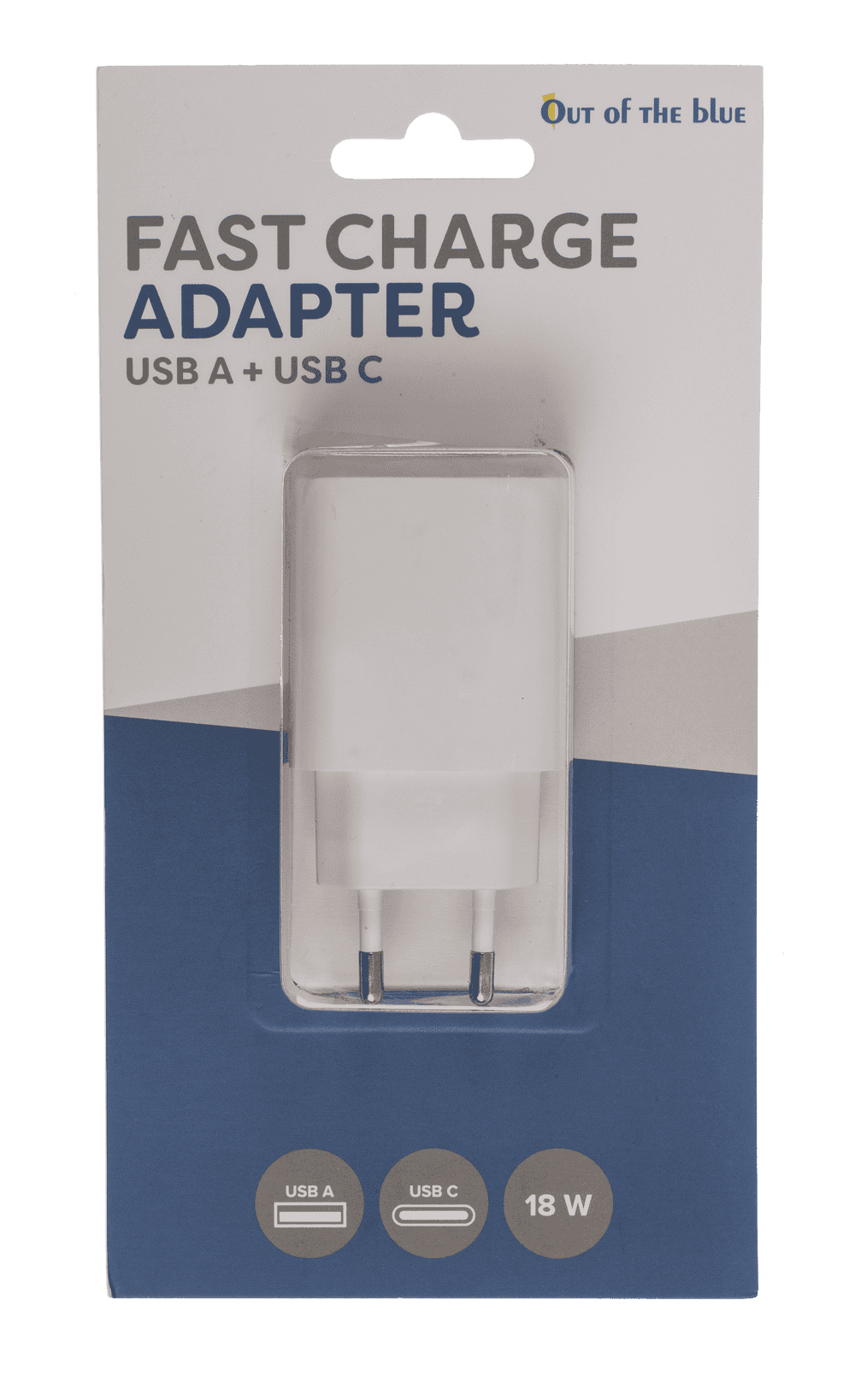 Fast charge adapter - USB A + USB C