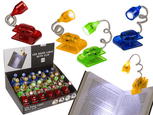 Reading lamp with LED (incl. batteries)  ca. 4 cm,