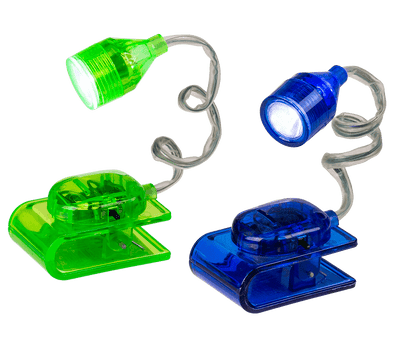 Reading lamp with LED (incl. batteries)  ca. 4 cm,